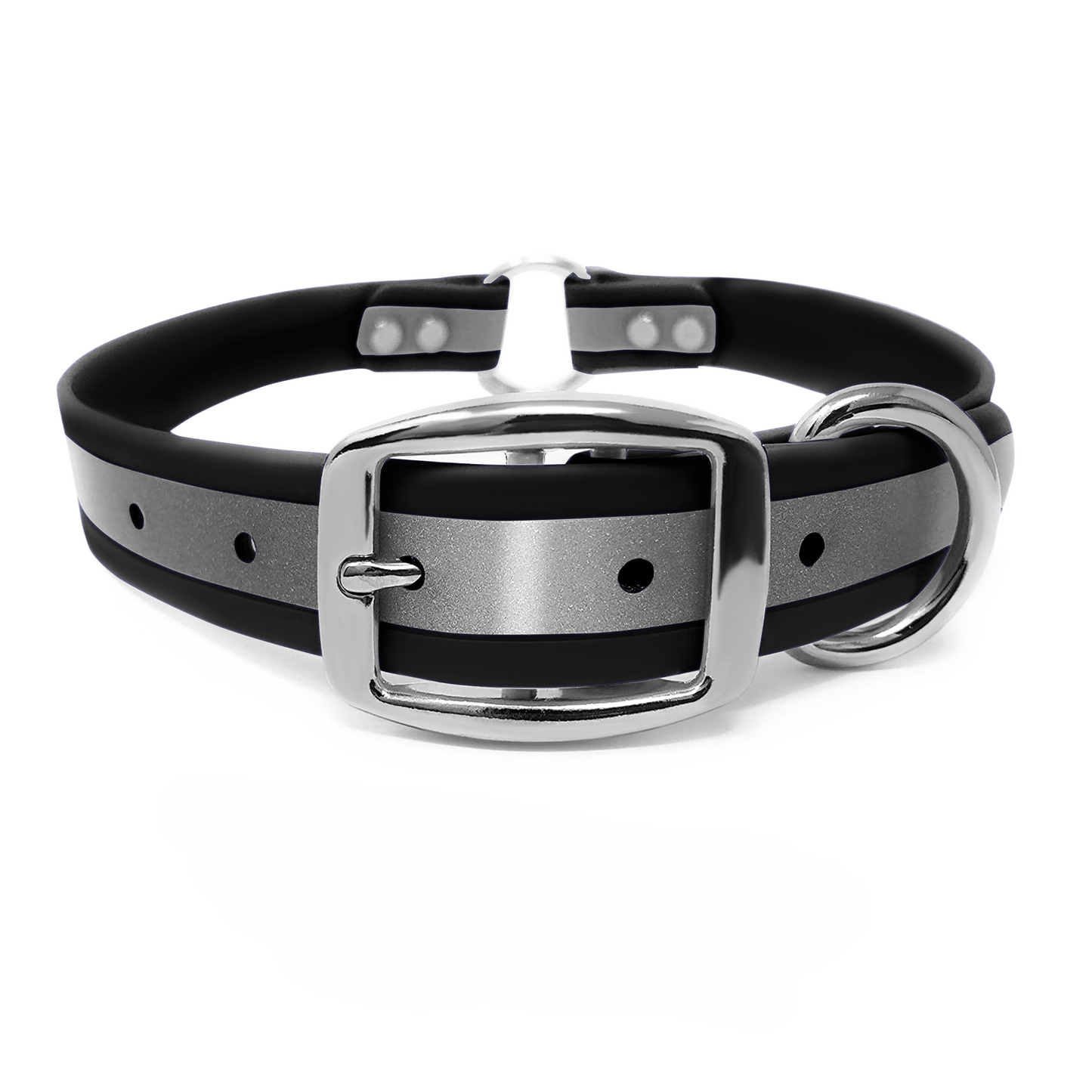 Regal Dog Products Heavy Duty Reflective Dog Collar – Adjustable Dog Collar with Durable Metal Buckle and Center Ring for Small Medium and Large Dogs