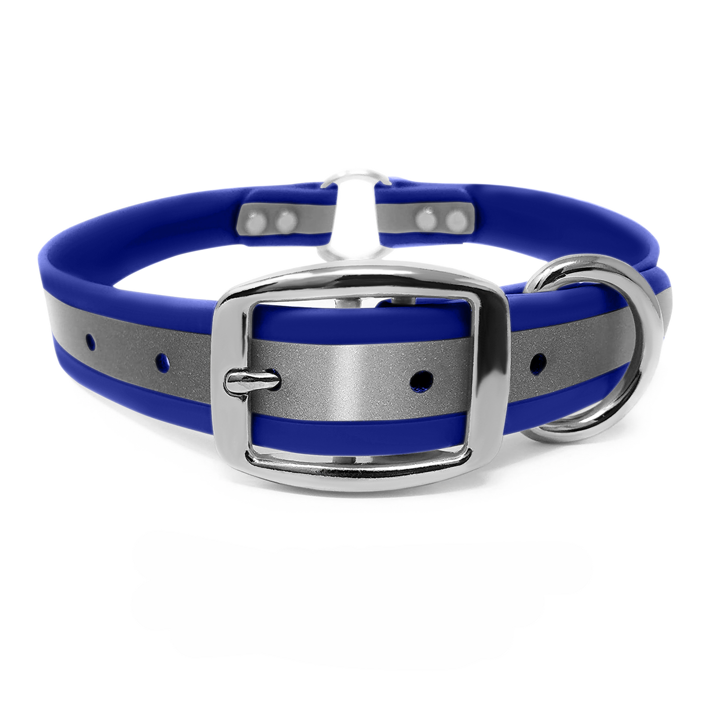 Regal Dog Products Heavy Duty Reflective Dog Collar – Adjustable Dog Collar with Durable Metal Buckle and Center Ring for Small Medium and Large Dogs