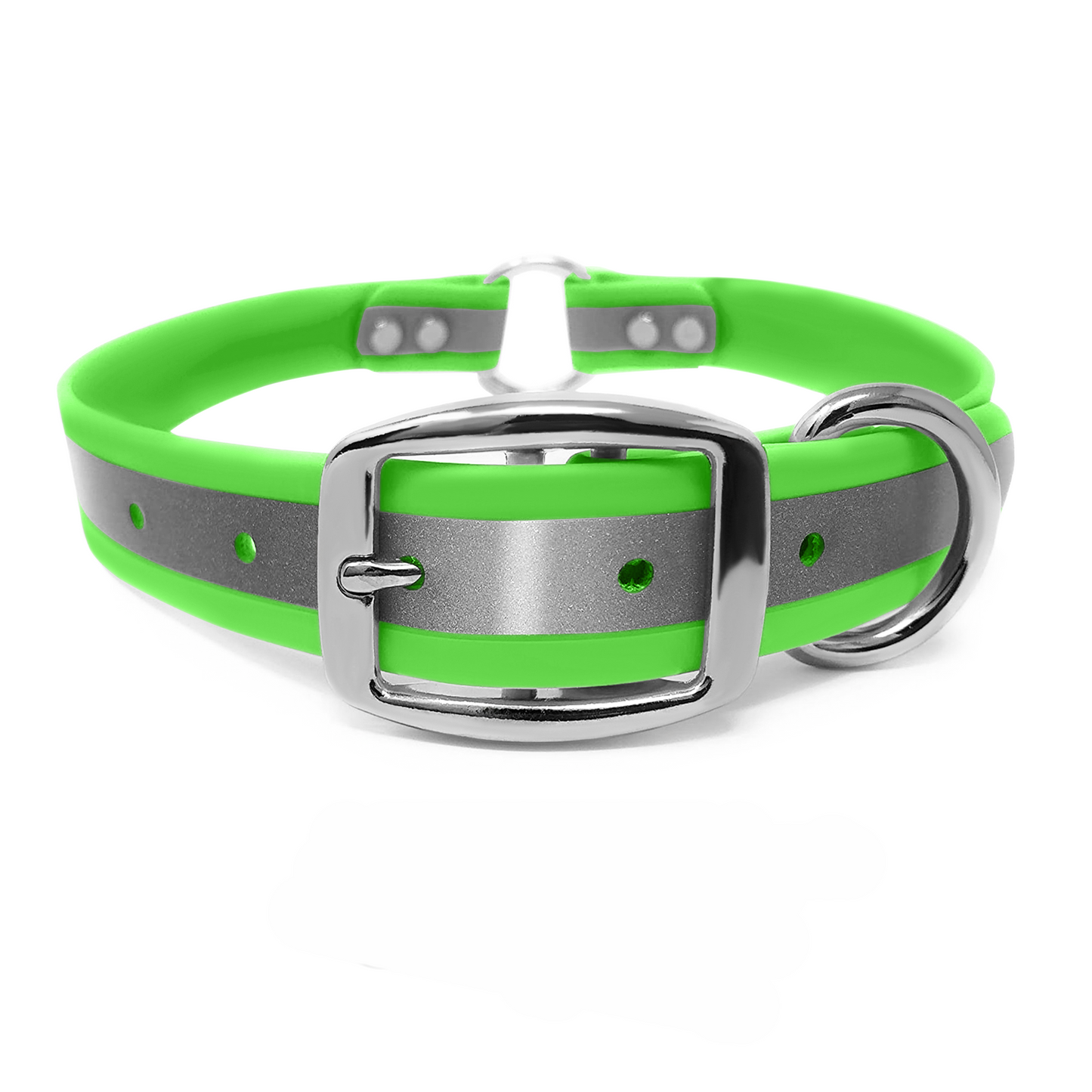 Regal Dog Products Heavy Duty Reflective Dog Collar – Adjustable Dog Collar with Durable Metal Buckle and Center Ring for Small Medium and Large Dogs