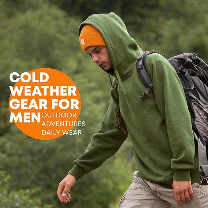 Regal Dog Products Blaze Orange Hunting Beanie – Warm Knit Winter Hat for Men & Women, One Size Outdoor Beanie for Hunting, Camping & Cold Weather
