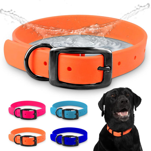 Regal Dog Products Waterproof Standard Dog Collar with Black Hardware