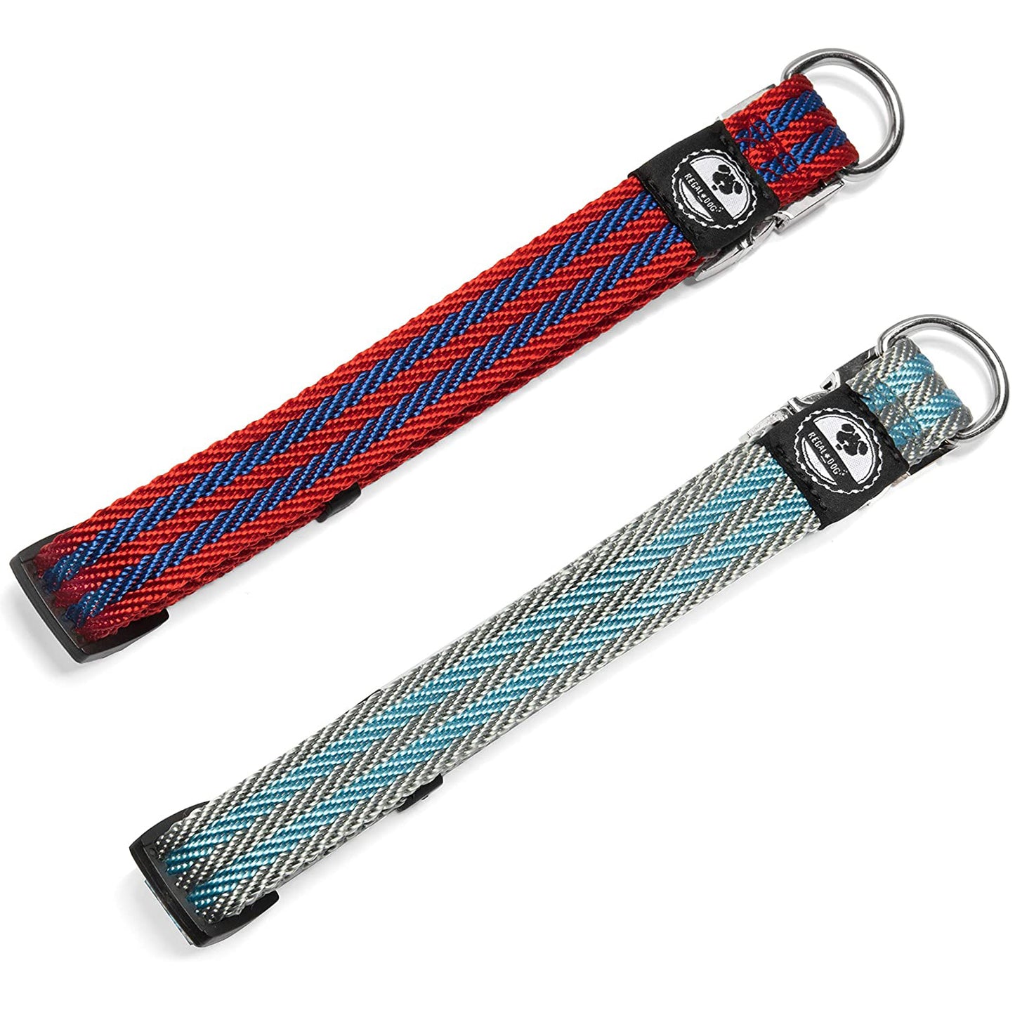 Twill Waved Dog Collar Stainless Steel Hardware