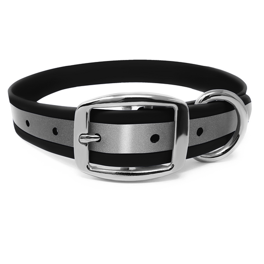 Regal Dog Products Heavy Duty Reflective Dog Collar for Small, Medium and Large Dogs