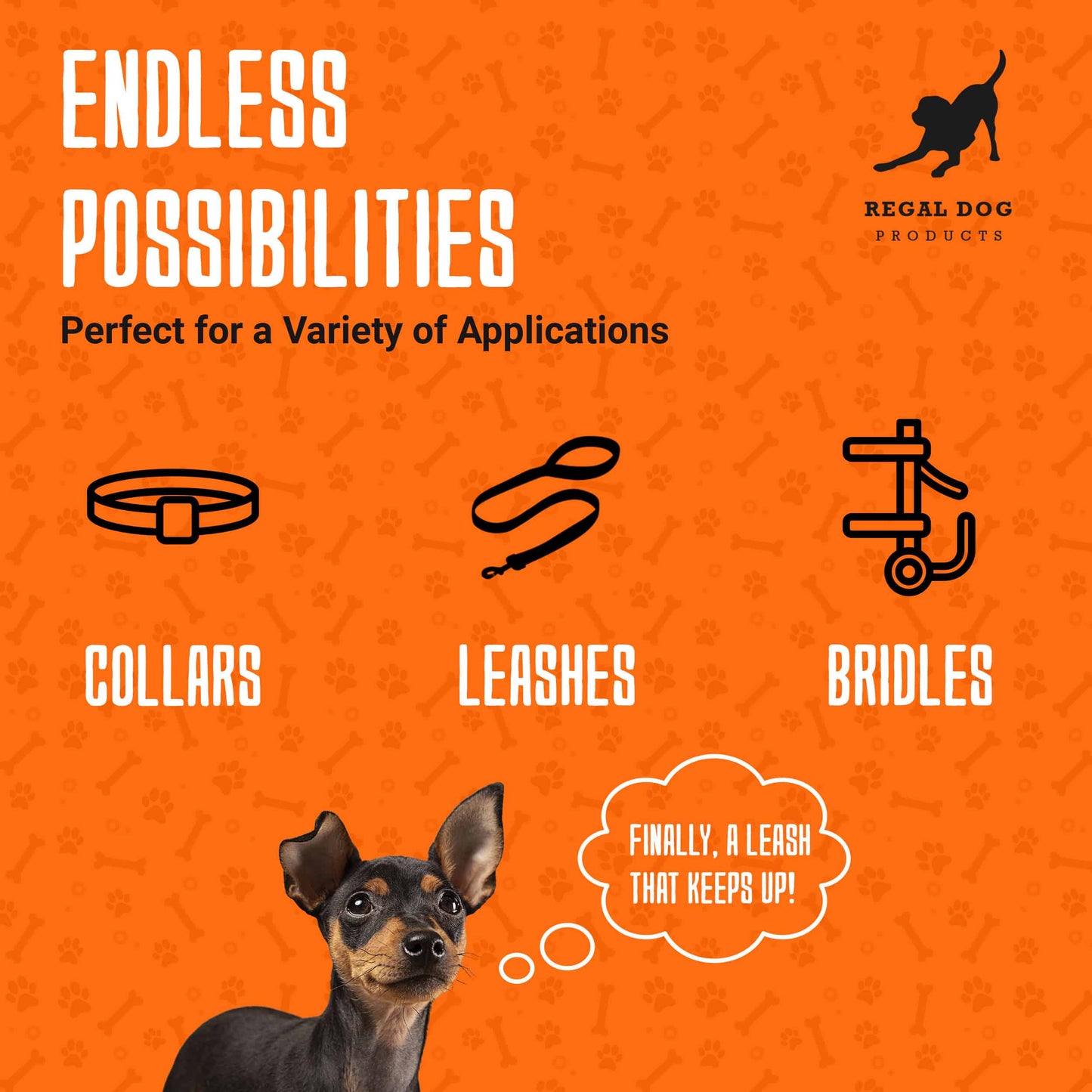 Regal Dog Products Biothane Beta 520 Super Heavy | Coated Webbing Beta Biothane Roll | Waterproof Biothane Strap